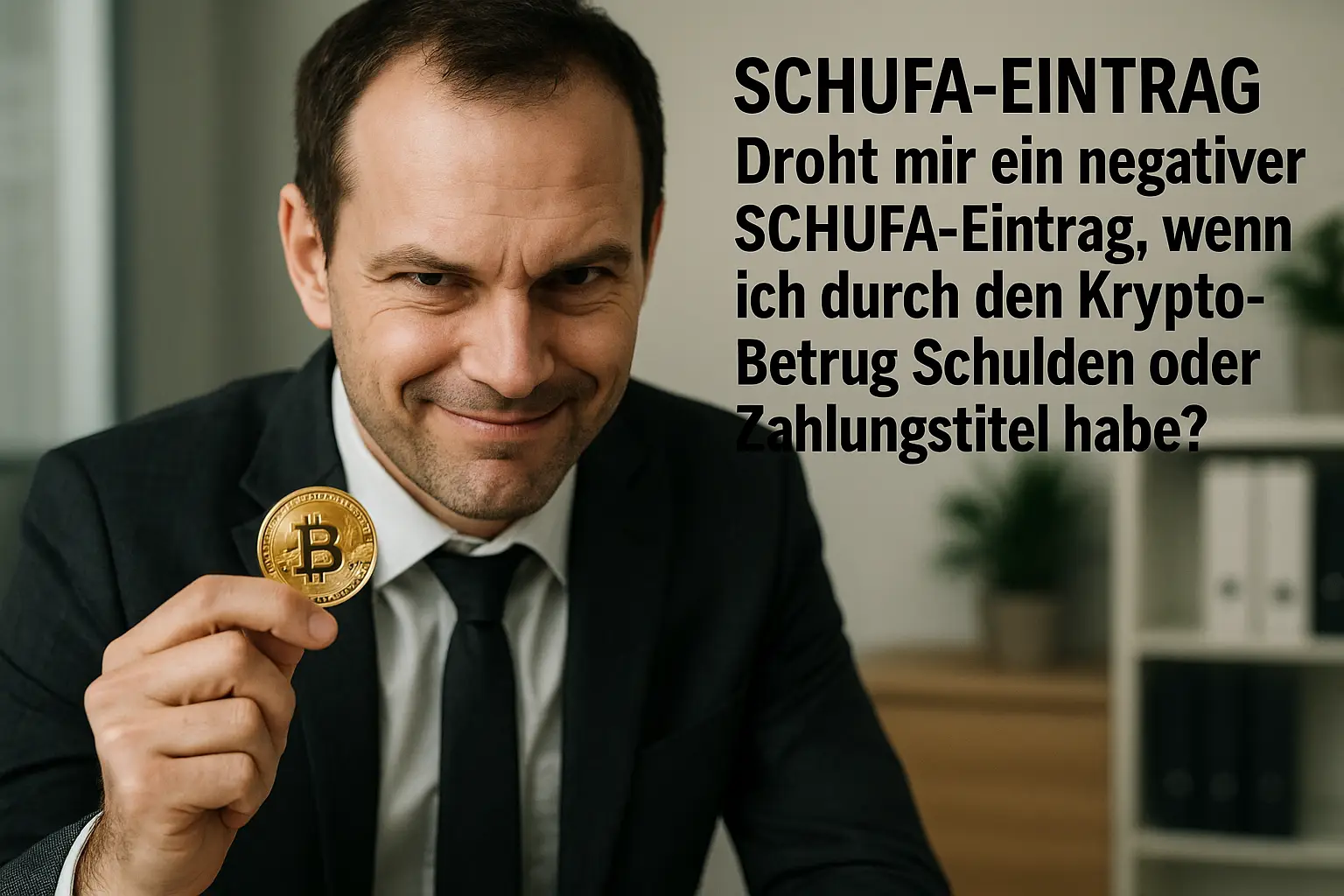 SCHUFA Eintrag Krypto Betrug