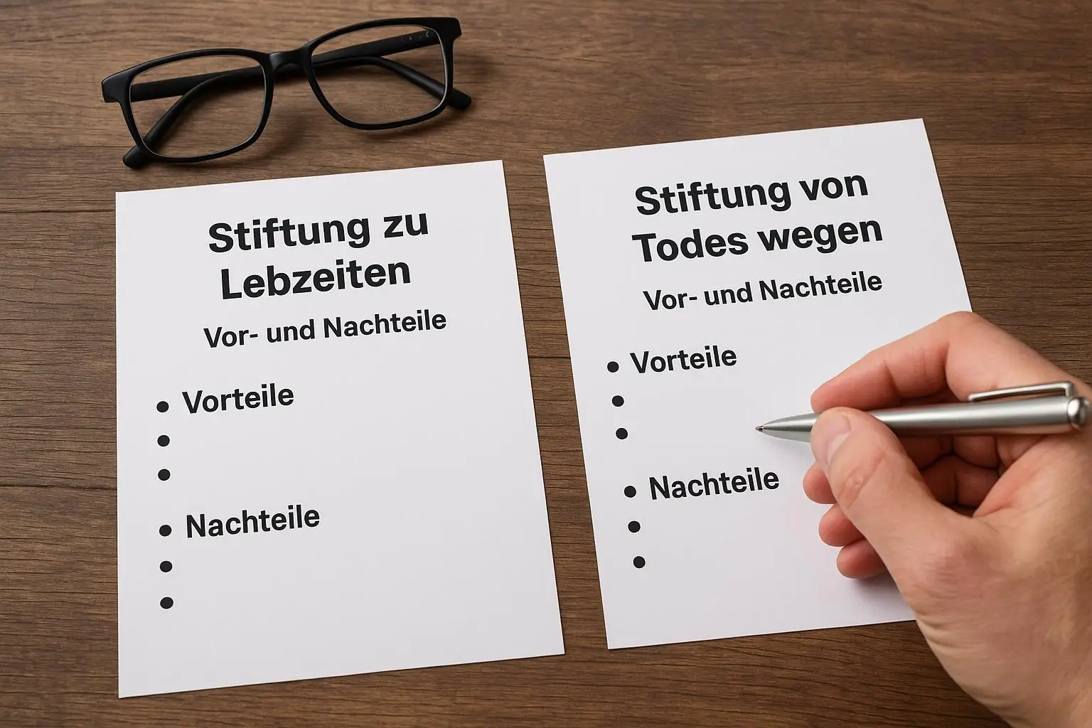 Stiftung zu Lebzeiten vs. Stiftung von Todes wegen – Vor- und Nachteile